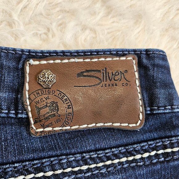 Silver Jeans Women's Blue Berkley Straight Legs Denim Jeans W28/L32 - Picture 10 of 10